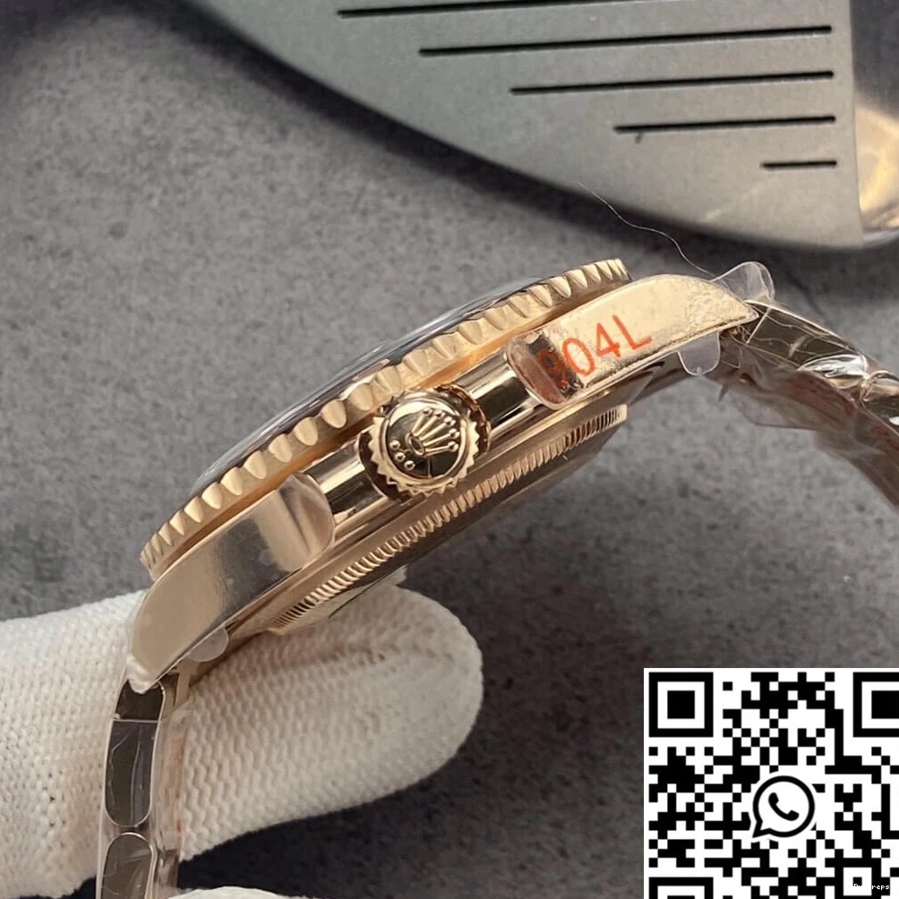 II Rolex Rose Factory GMT 126715CHNR-0001 GM Gold Black Master Dial 0313